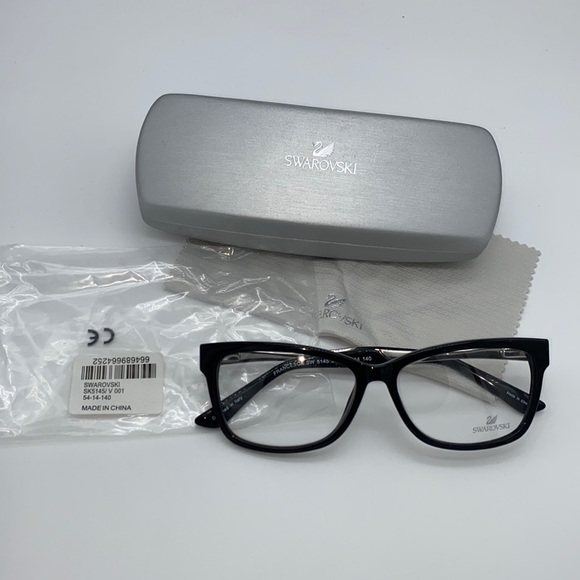Swarovski Francesca SK 5145 Black Ophthalmic Frame w/crystal detailed temples main image 5